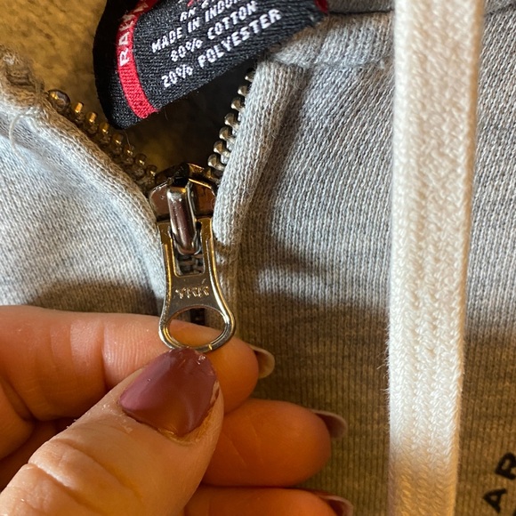 Ralph Lauren Light Gray Zip-Up Hoodie - Picture 6 of 12